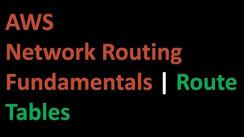 AWS Networking | Route tables