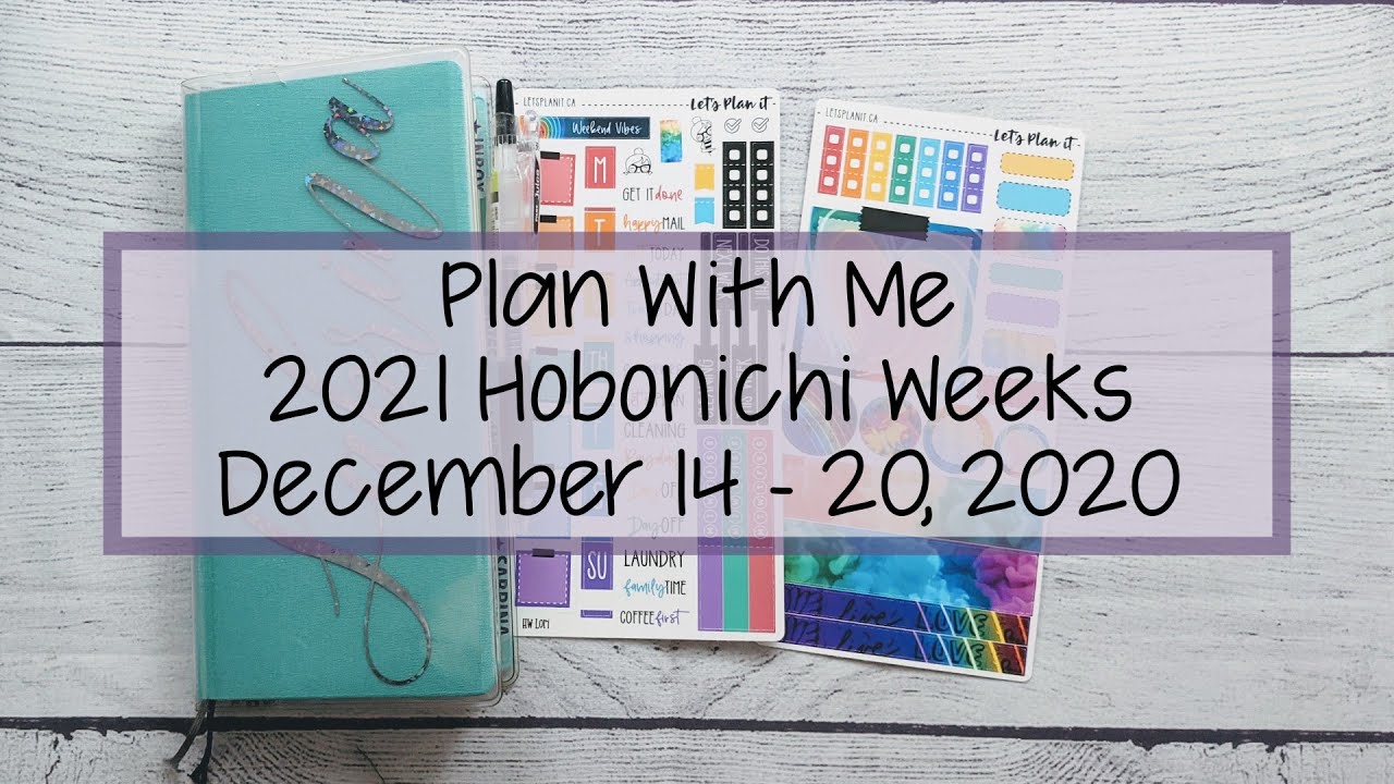 2021 Hobonichi Plan With Me / December 14 - 20, 2020 / Let's Plan It Kit