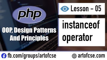 Object Oriented PHP Bangla Tutorial - 05 The instanceof Operator