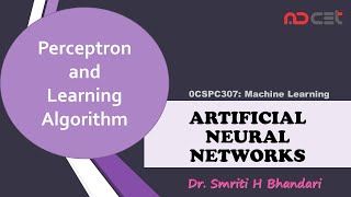 ANN - # 2 - Perceptron and Learning Algorithm