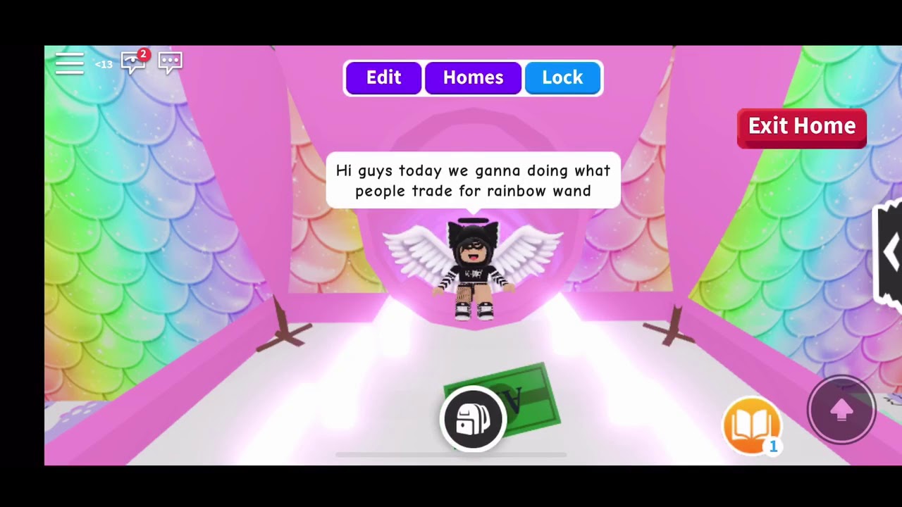 What people trade for rainbow wand in adopt me YouTube