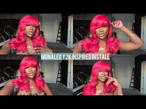 Pink Monaleo Y2K Inspired Look | Wig Reinstall 💕