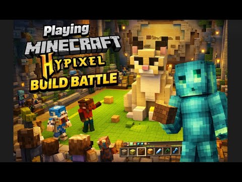 Playing Minecraft Hypixel Build Battle - YouTube