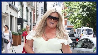 Towies Gemma Collins Stuns As She Shows Off Cleavage In White Dress To Promote Her New Book