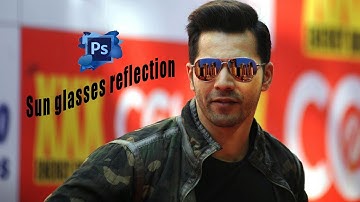 How to add reflection to sunglasses in photoshop hindi/urdu