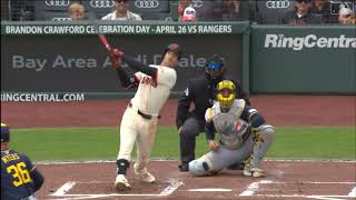 Mike Yastrzemski CRANKS a Solo Home Run! | 4th HR of 2025 | San Francisco Giants | 04/24/2025