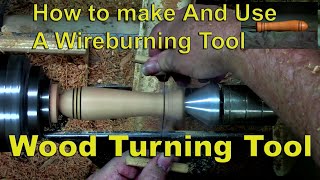 Celebrity How to make and Use Wire Burning Tool for Woodturners. #woodturning, #wood turning. Wealth