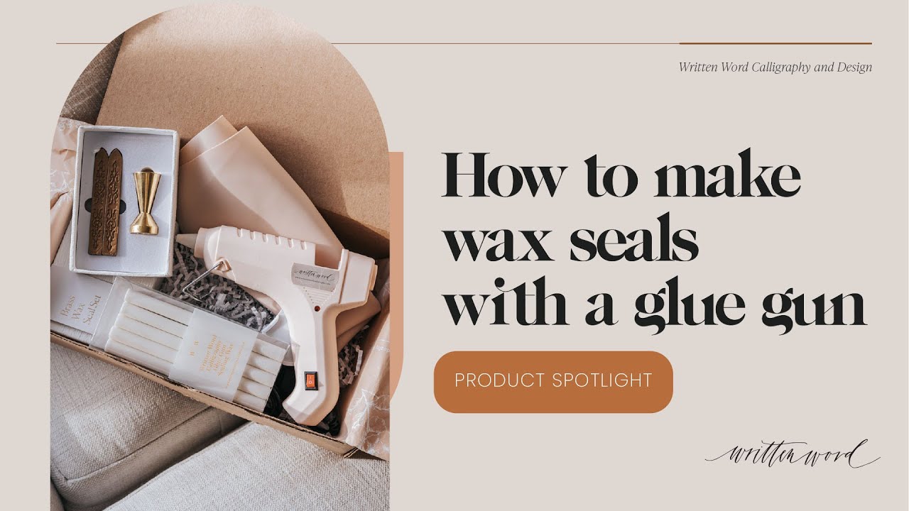 How to make wax seals using a glue gun (wax rods), Beginner, Wax Stamp  School #3.4