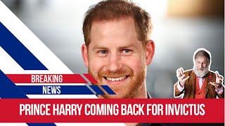 Prince Harry is on his way back to the UK for a service in St Pauls to celebrate the INVICTUS games