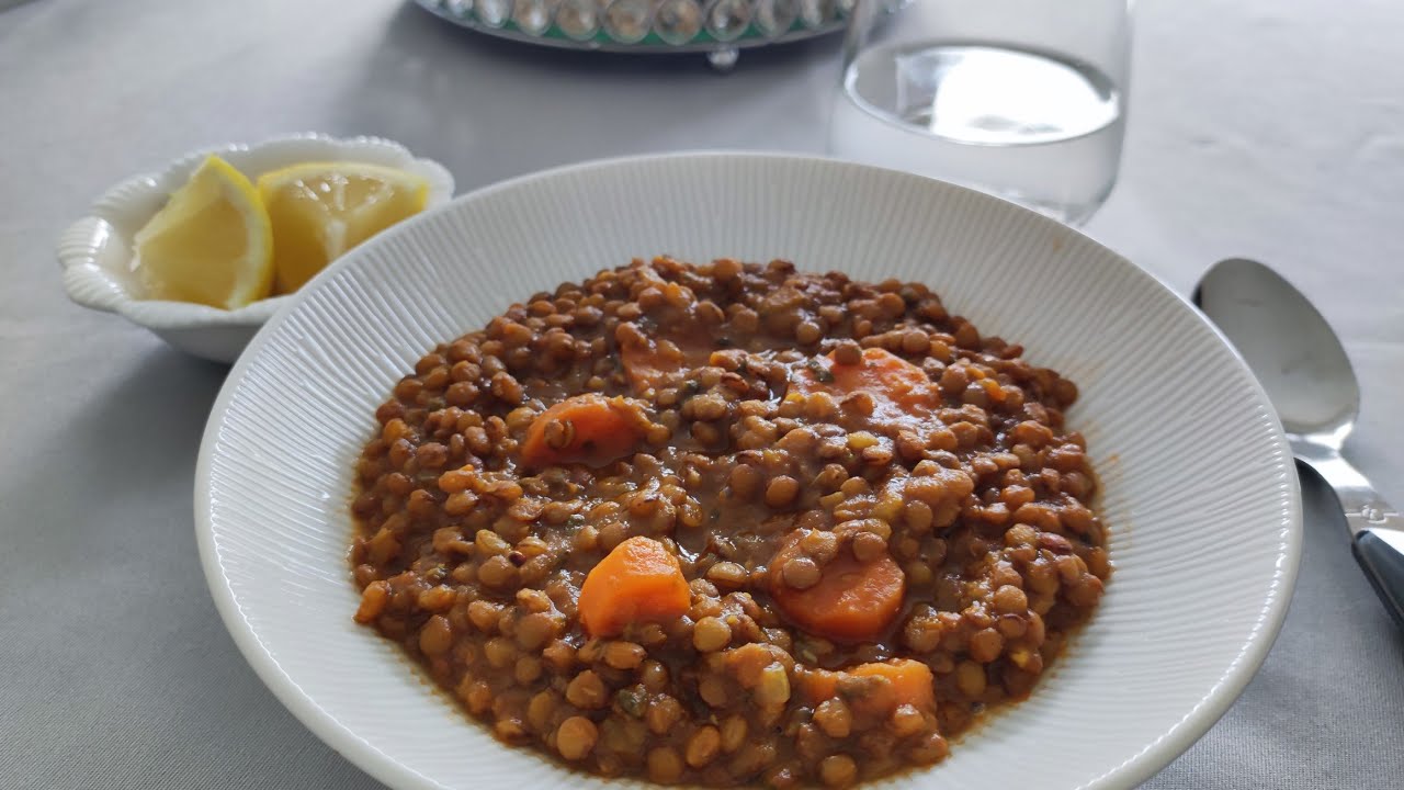 Lentilles vertes à la marocaine(recette végétarienne)