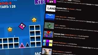 Geometry Dash copies on Newgrounds!!!