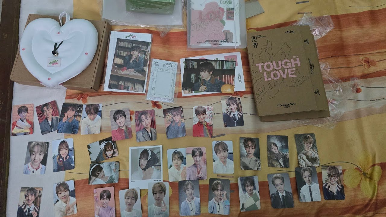 Onew Tough love album and pop up merch unboxing #shinee #ONEW
