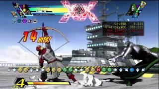 Ultimate MvC3: H&H Hawkeye fly...get it?
