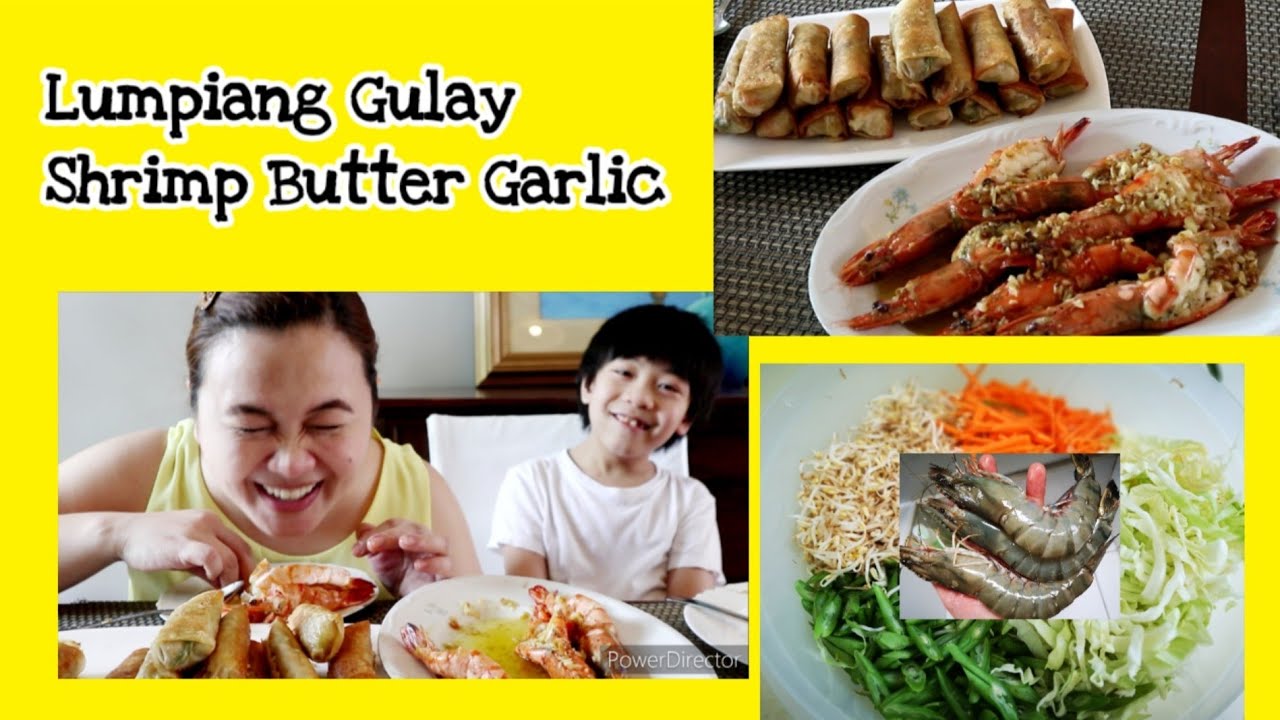 Mukbang with JD | How to cook Lumpiang Gulay and Shrimp Butter Garlic - YouTube