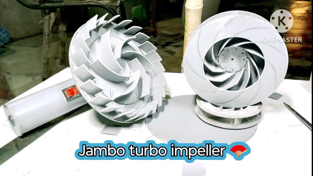 how to make a double core turbo impeller in pvc pipe at home YouTube