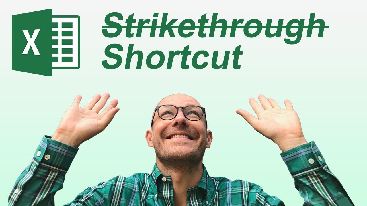 kmac excel keyboard shortcut strikethrough