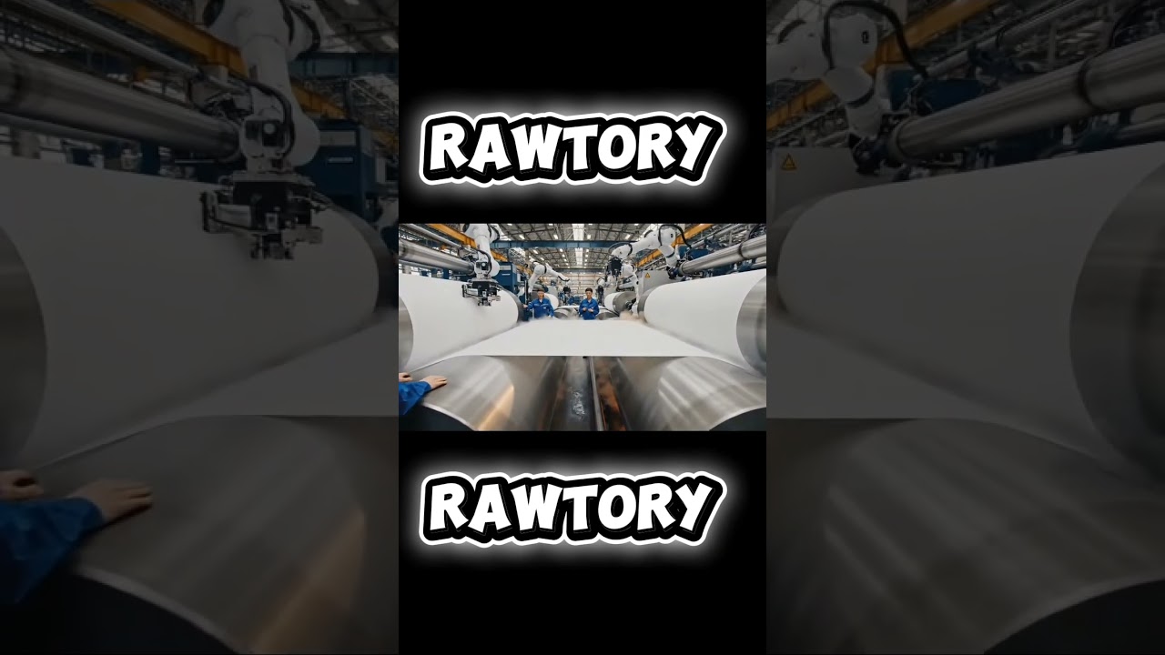 Paper Factory Process in 60 Seconds 📄 | Rawtory Shorts 