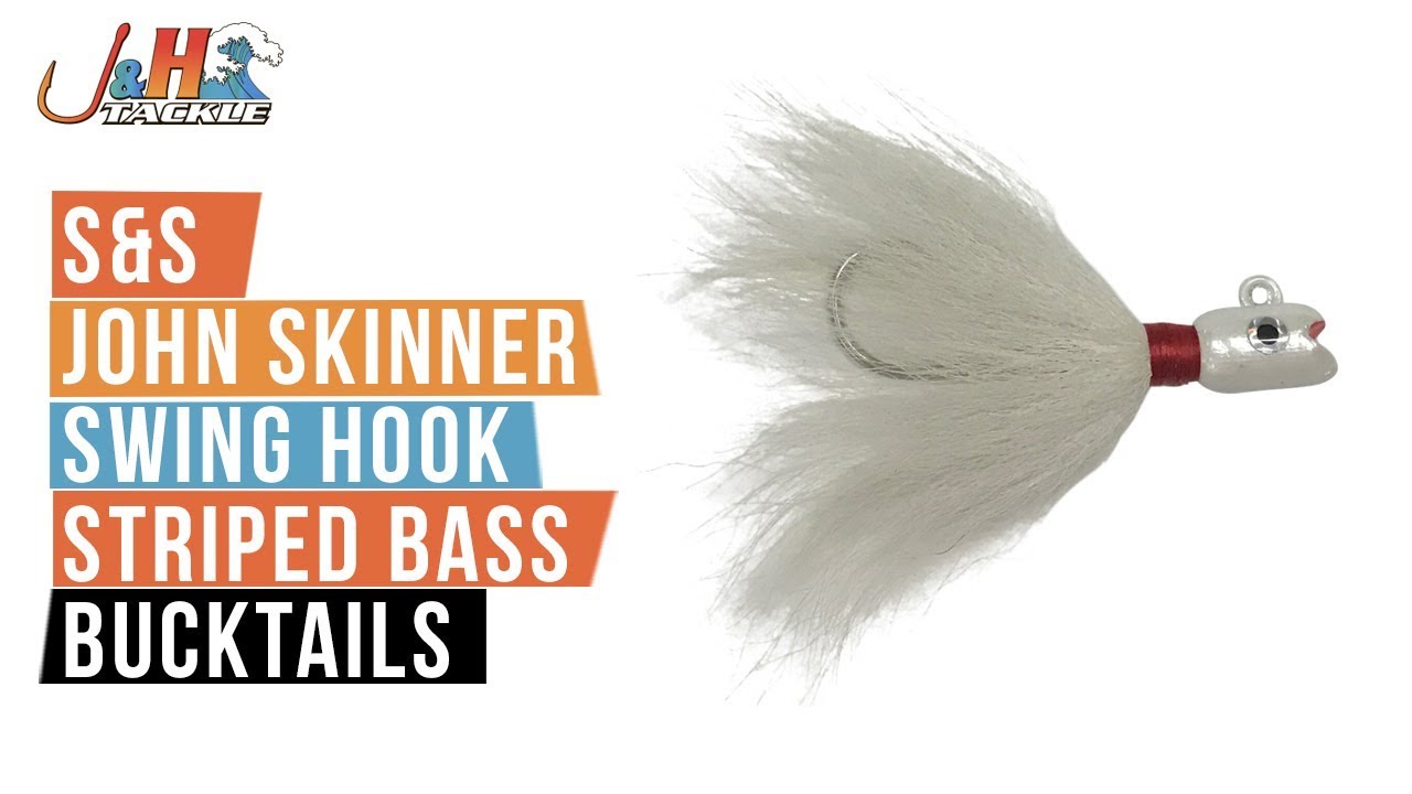 S&S John Skinner Swing Hook Striped Bass Bucktails