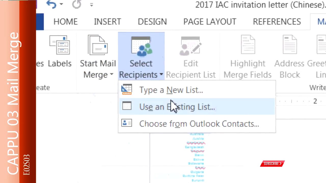4分钟教会你合并列印输出mail Merge中文说明 科技系列e02s03 Youtube