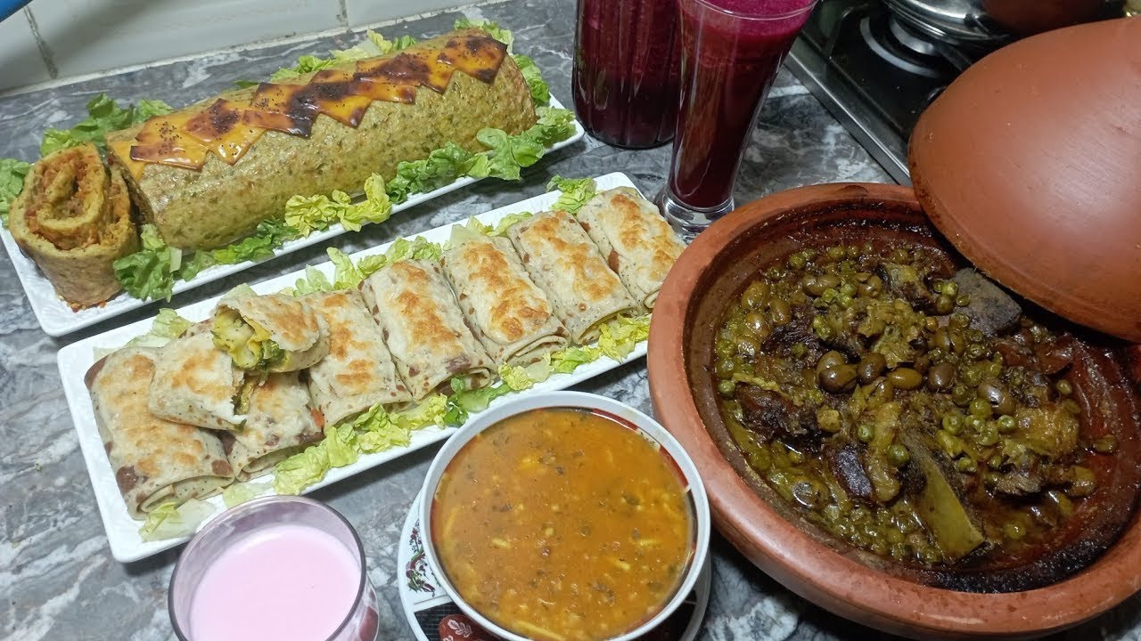 اقتراحات رمضان بسيطة و صحية المالح والحلو | بطاطا رولي فالفران / كريب مالح ݣراتيني / ديسير / طاجين