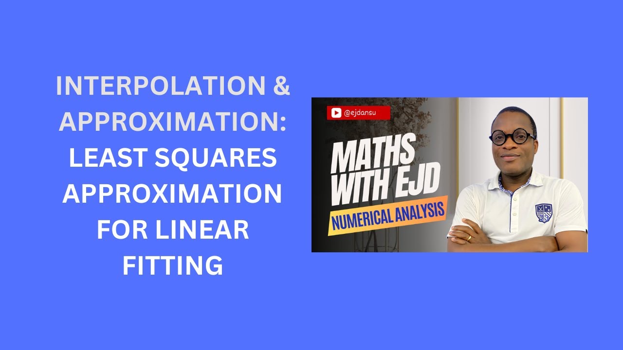 33. Least Squares Approximation for Linear Fitting - YouTube