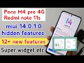 Poco m4 pro 4g miui 1401012 hidden features super widget