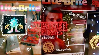 Stranger Things Lite-Brite | 80s nostalgic toy (my new favorite thing)