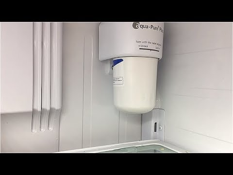 INSTALL: New Water Filter into a Samsung Refridgerator  EASY INSTALL!