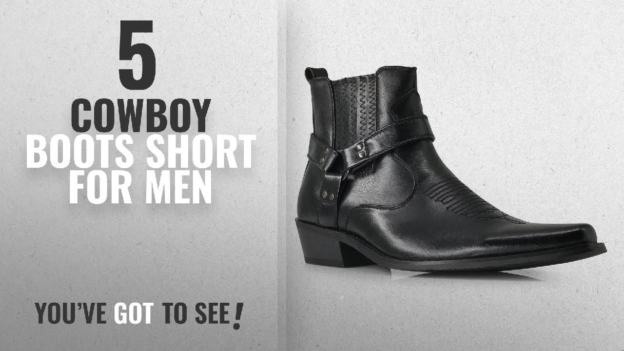 short cowboy boots for men