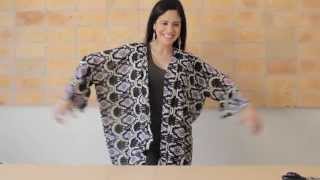 Make your own fashion kimono shawl