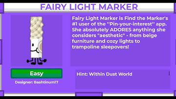 How to get Fairy Light Marker (SCENTED REVERIE [CHECK DESC]) - Find The Markers