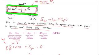 Week 11 Part 2 Example Entropy balance equation