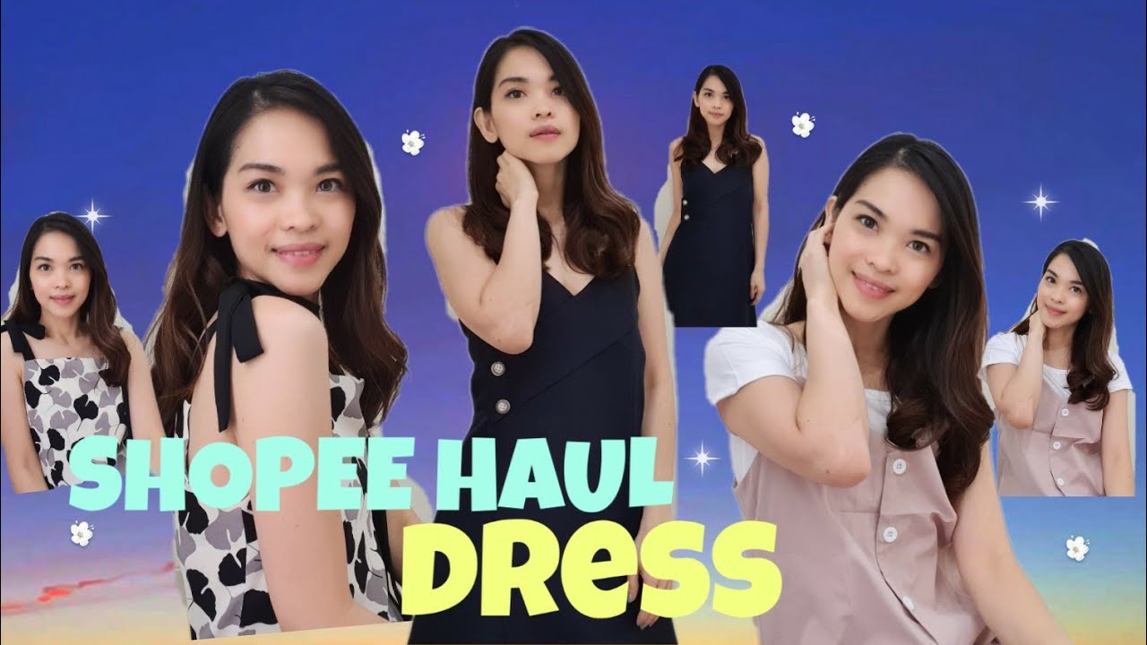  Shopee haul baju  dress korea YouTube