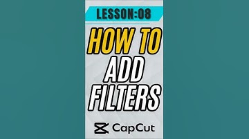 How to Apply Filters in CapCut Mobile - Lesson 08 CapCut Mobile Tutorial #capcut