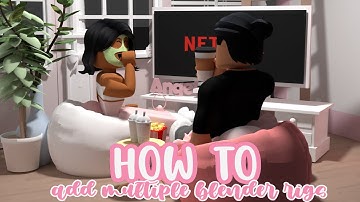 HOW TO ADD MULTIPLE RIGS IN BLENDER! EASY!! | Roblox | Blender | Itslaiz