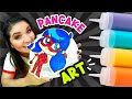 DIBUJOS QUE SE COMEN! - Pancake Art Challenge ⭐Así o más fácil