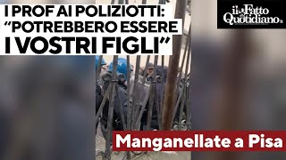 Manganellate a Pisa, i professori implorano i poliziotti: "Hanno solo 15 anni, non sono pericolosi"