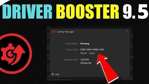 Driver booster 9.5 License Key 2022 (Key In Description)