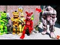 Meet the Strongest Monster! Animatronics are so SCARED! (GTA 5 Mods FNAF RedHatter)