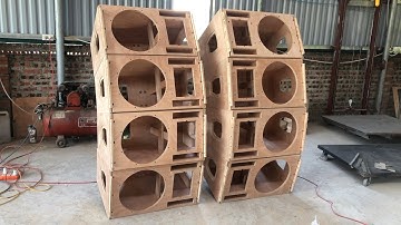 15 inch bass Array speaker design - Speaker cabinet manufacturing skills