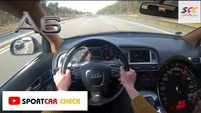 Audi A6 C6 ABT 310hp drive on German Highway ( Autobahn ) 