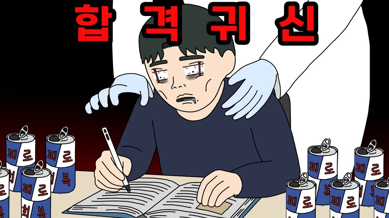 전교 1등의 비밀! 시험 기간에 공부하다 졸면 목을 조른다