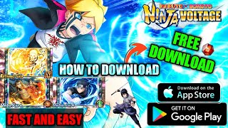 HOW TO DOWNLOAD NARUTO X BORUTO NINJA VOLTAGE ON ANDROID FULL STEPS