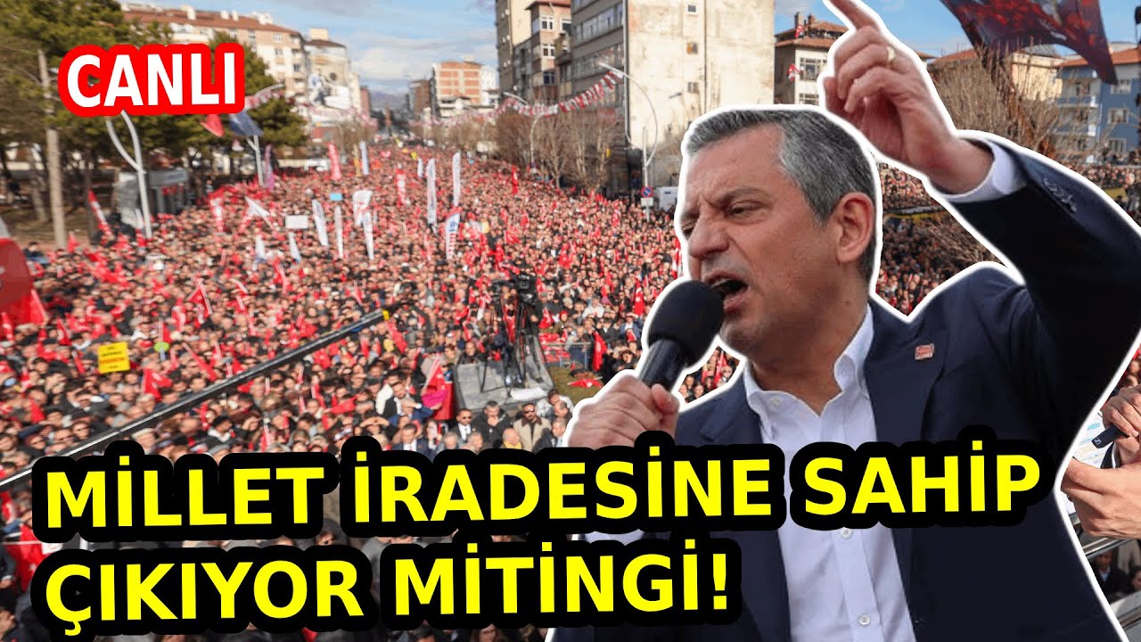 #CANLI CHP Lideri Özgür Özel Karaman'da 