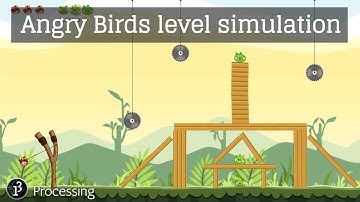 Programming Angy Birds Level. Physical Motor in Processing.