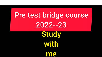 pre test bridge course 2022--23@JRTutorials. std. 5th/subject:--maths