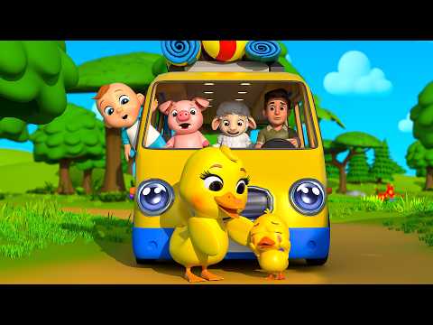 ¡A jugar con bebé y los animales bebés en el autobús infantil! | Canciones infantiles | LuLu LaLa