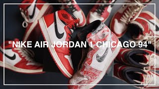 【古着屋で購入したシカゴをクリーニング】ナイキ エアジョーダン1 シカゴ　NIKE AIR JORDAN1 Chicago 94 85【スニーカー】ヴィンテージ