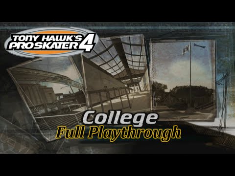 Tony Hawk's Pro Skater 4: College - Full Playthrough (HD PS2 Gameplay)