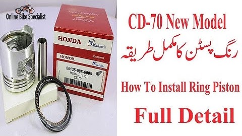 How To Install Ring Piston In Honda CD 70 CC New Model